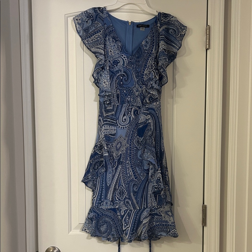 Tommy Hilfiger Blue Patterned Mini Dress